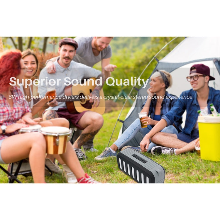 NewRixing NR-2013 TWS Car Exhaust Duct-shaped Bluetooth Speaker(Blue)