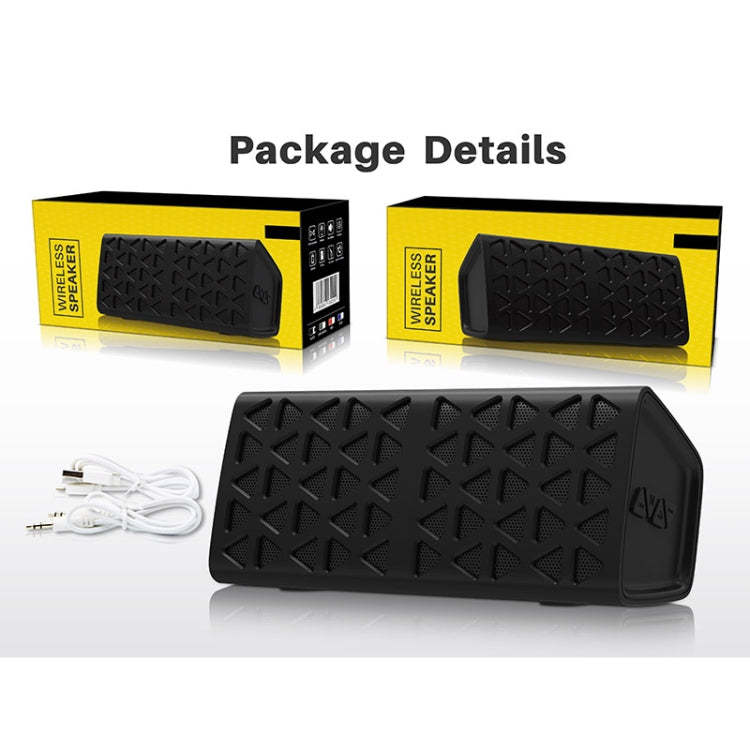 NewRixing NR-3021 TWS Hollow Triangle Pattern Bluetooth Speaker(Green)