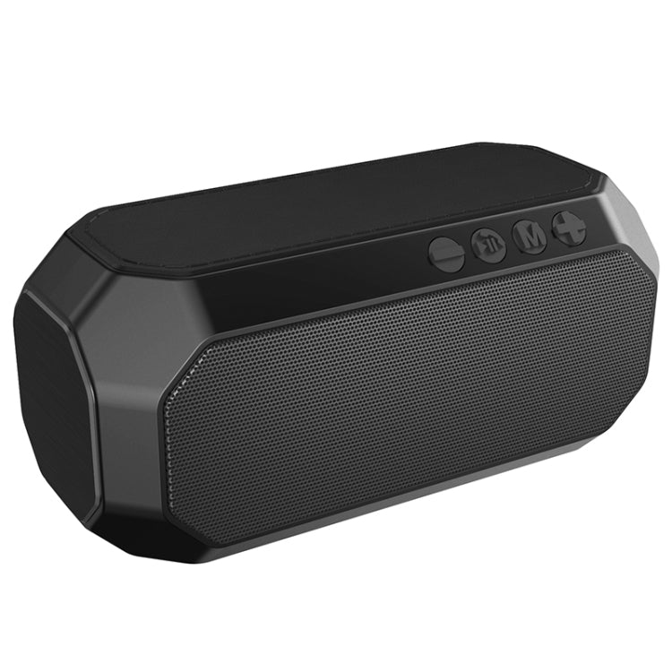 NewRixing NR-4000 TWS Mesh Polygon Music Box Concept Bluetooth Speaker(Black)