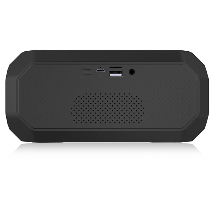 NewRixing NR-4000 TWS Mesh Polygon Music Box Concept Bluetooth Speaker(Black)