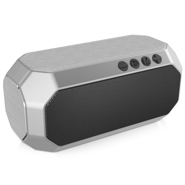 NewRixing NR-4000 TWS Mesh Polygon Music Box Concept Bluetooth Speaker(Silver)