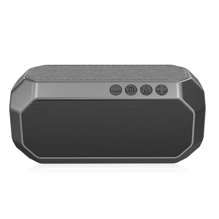 NewRixing NR-4000 TWS Mesh Polygon Music Box Concept Bluetooth Speaker(Iron Grey)