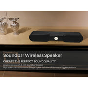 NewRixing NR-4017A TWS Graffiti Soundbar Bluetooth Speaker with Knob(Music Melody)