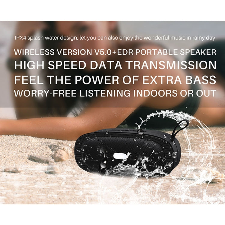 NewRixing NR-4022 TWS Two-color Bluetooth Speaker with Handle(Black)