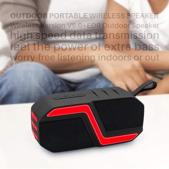 NewRixing NR-5019 Outdoor Portable Bluetooth Speaker, Support Hands-free Call / TF Card / FM / U Disk(Blue)