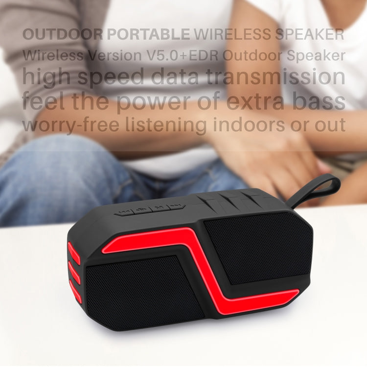 NewRixing NR-5019 Outdoor Portable Bluetooth Speaker, Support Hands-free Call / TF Card / FM / U Disk(Blue)