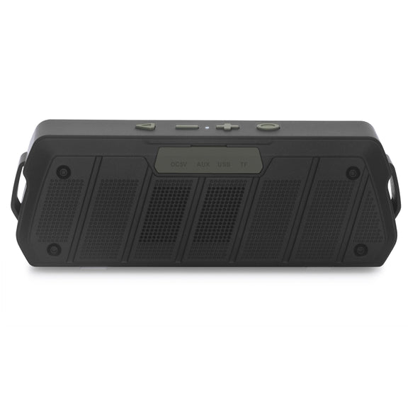NewRixing NR-5000 IPX5 High Fidelity Bluetooth Speaker, Support Hands-free Call / TF Card / FM / U Disk(Grey)