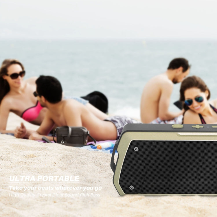 NewRixing NR-5000 IPX5 High Fidelity Bluetooth Speaker, Support Hands-free Call / TF Card / FM / U Disk(Orange)