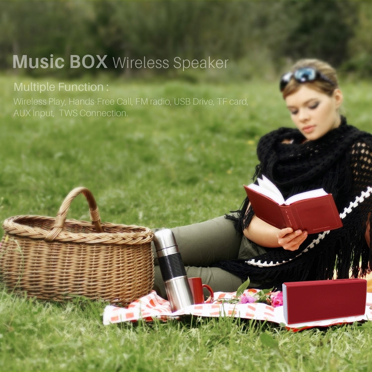 NewRixing NR-5012 Desktop Plating Bluetooth Speakerr, Support Hands-free Call / TF Card / FM / U Disk(Grey)