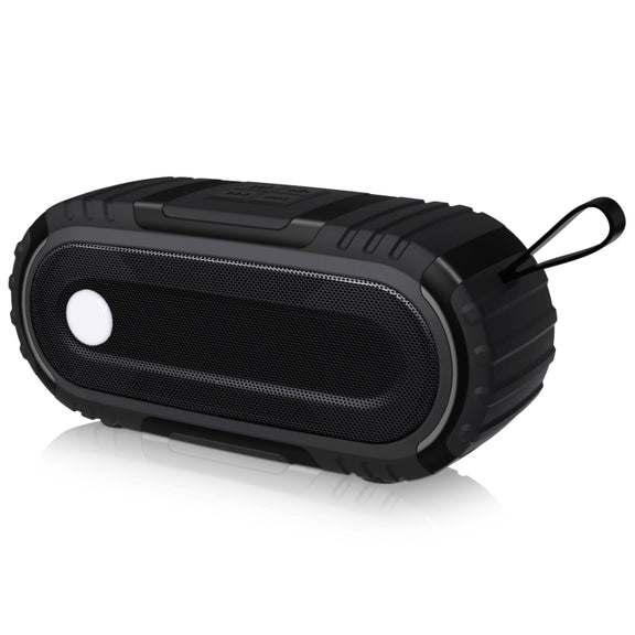 NewRixing NR-5016 Outdoor Splash-proof Water Bluetooth Speaker, Support Hands-free Call / TF Card / FM / U Disk(Black)