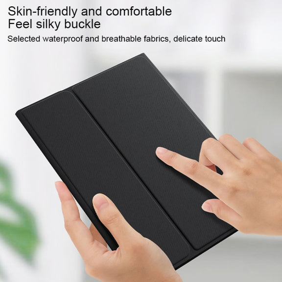 HY006 Round Keys Detachable Bluetooth Keyboard Leather Tablet Case with Holder for iPad mini 6(Mint Green)