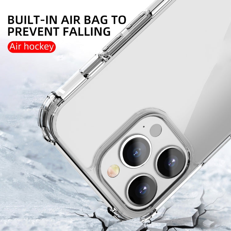 For iPhone 13 Pro Max iPAKY Crystal Clear Series Transparent Shockproof TPU + PC Protective Case