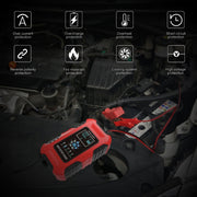 FOXSUR 10A 12V 7-segment Motorcycle / Car Smart Battery Charger, Plug Type:UK Plug(Red)