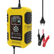 FOXSUR 10A 12V 7-segment Motorcycle / Car Smart Battery Charger, Plug Type:US Plug(Yellow)