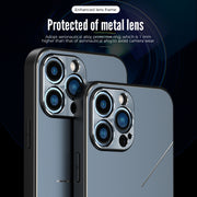 For iPhone 12 R-JUST RJ-52 3-Line Style Metal TPU Shockproof Protective Case(Pink)