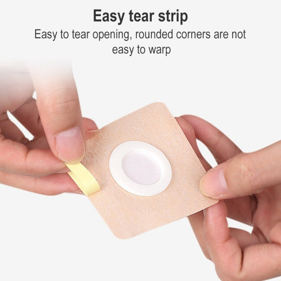 100 PCS 042 Spunlace Non-woven Stickers Anti-osmosis Three-volt Belly Button Plaster, Size:8x8x4cm(Square)