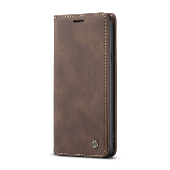 For Galaxy A20s CaseMe-013 Multifunctional Horizontal Flip Leather Case with Card Slot & Holder & Wallet(Coffee)