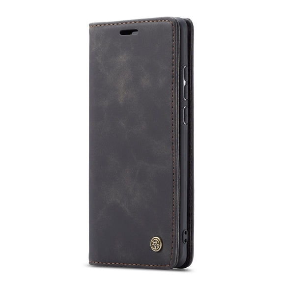 For Galaxy A70s CaseMe-013 Multifunctional Horizontal Flip Leather Case with Card Slot & Holder & Wallet(Black)