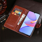 For U-MAGIC 30e idewei Crazy Horse Texture Horizontal Flip Leather Case with Holder & Card Slots & Wallet(Yellow)