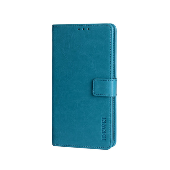 For U-MAGIC 30e idewei Crazy Horse Texture Horizontal Flip Leather Case with Holder & Card Slots & Wallet(Sky Blue)