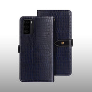 For U-MAGIC 30e idewei Crocodile Texture Horizontal Flip Leather Case with Holder & Card Slots & Wallet(Dark Blue)