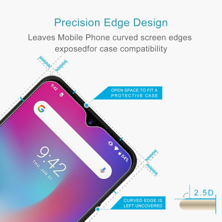 For Blackview A70 / A70 Pro / A55 50 PCS 0.26mm 9H 2.5D Tempered Glass Film