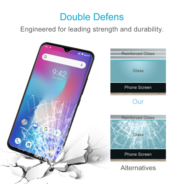 For Blackview A70 / A70 Pro / A55 50 PCS 0.26mm 9H 2.5D Tempered Glass Film