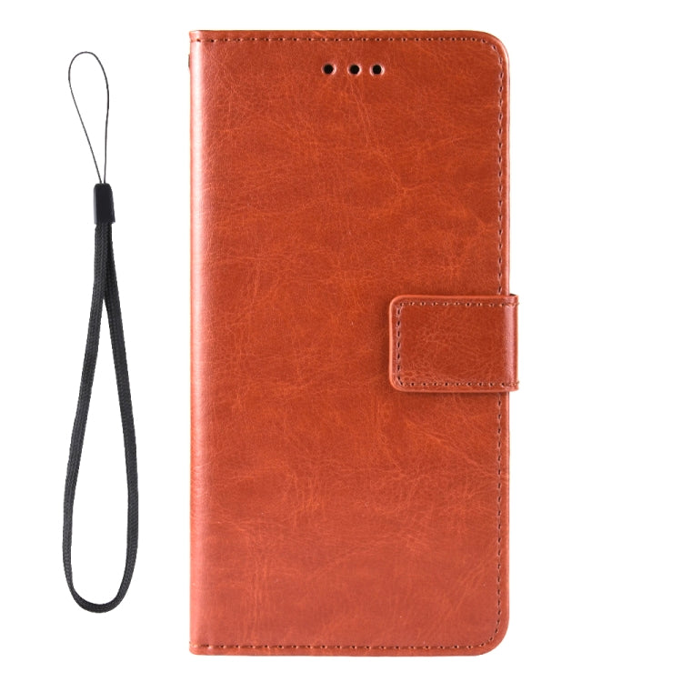 For Doogee S59 / S59 Pro Crazy Horse Texture Horizontal Flip Leather Case with Holder & Card Slots & Lanyard(Brown)