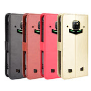 For Doogee S88 Plus / S88 Pro Crazy Horse Texture Horizontal Flip Leather Case with Holder & Card Slots & Lanyard(Black)