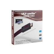 ULT-unite 4K Ultra HD Gold-plated HDMI to HDMI Flat Cable, Cable Length:5m(Transparent Red)