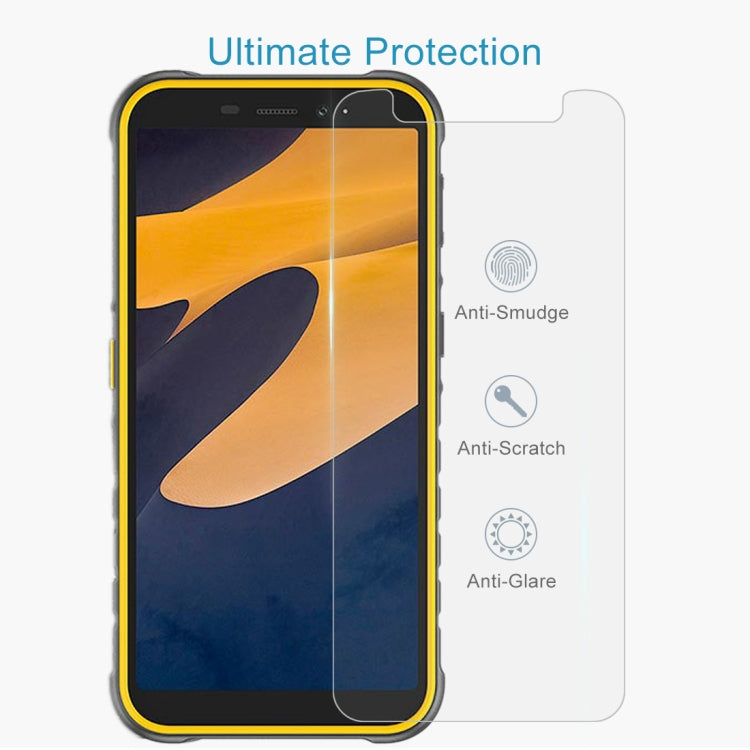 For Ulefone Armor X8i 50 PCS 0.26mm 9H 2.5D Tempered Glass Film
