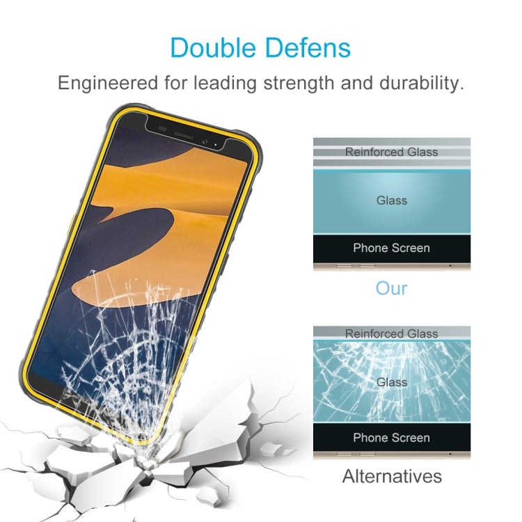For Ulefone Armor X8i 50 PCS 0.26mm 9H 2.5D Tempered Glass Film