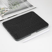 For iPad mini 6 / mini 2024 Mutural Multi-fold Smart Leather Tablet Case(Black)