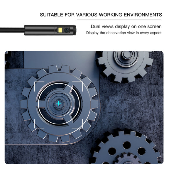 AN100 3 in 1 IP68 Water-resistant USB-C / Type-C + Micro USB + USB Dual Cameras Industrial Digital Endoscope with 9 LEDs, Support Android System, Lens Diameter: 5.5mm, Length:3.5m Soft Cable