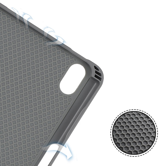 For iPad mini 6 / mini 2024 Mutural YASHI Series Cloth Pattern Texture Horizontal Flip Tablet Case(Black)