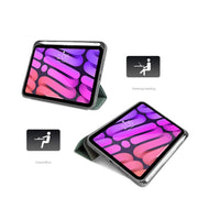 For iPad mini 6 / mini 2024 Mutural YASHI Series Cloth Pattern Texture Horizontal Flip Tablet Case(Red)