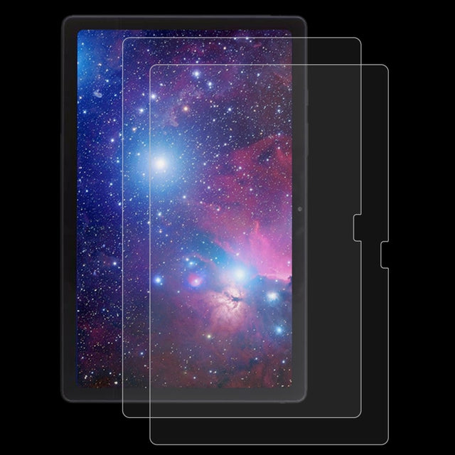 2pcs 9H 2.5D Explosion-proof Tempered Tablet Glass Film For Samsung Galaxy Tab A8 / X200 / X205 / Galaxy Tab A8 10.5 2021 / Chiwei HiPad X Pro 10.5 / Blackview Tab 15 / 15 Pro / HOTWAV Tab R5 / Tab R6 Pro