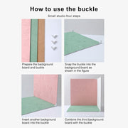 80 x 60cm Retro PVC Cement Texture Board Photography Backdrops Board(Grey White)
