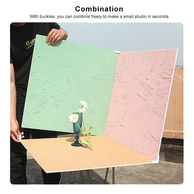 80 x 60cm Retro PVC Cement Texture Board Photography Backdrops Board(Black White)
