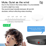 52cm Remote Control Electric Rotating Turntable Display Stand Video Shooting Props Turntable, Plug-in Power, Power Plug:US Plug(White)