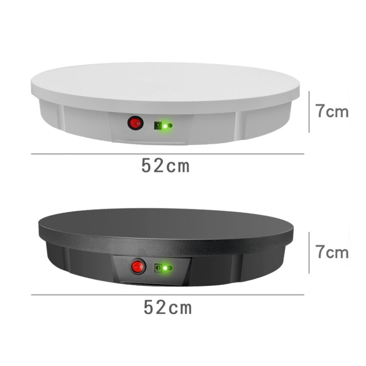 52cm Remote Control Electric Rotating Turntable Display Stand Video Shooting Props Turntable, Charging Power, Power Plug:US Plug(White)