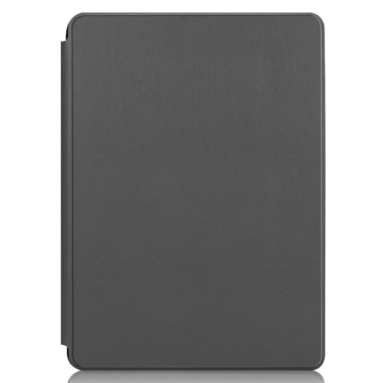 For Microsoft Surface Pro 8 Solid Color Electric Pressed Horizontal Flip Tablet Leather Case with Holder(Grey)