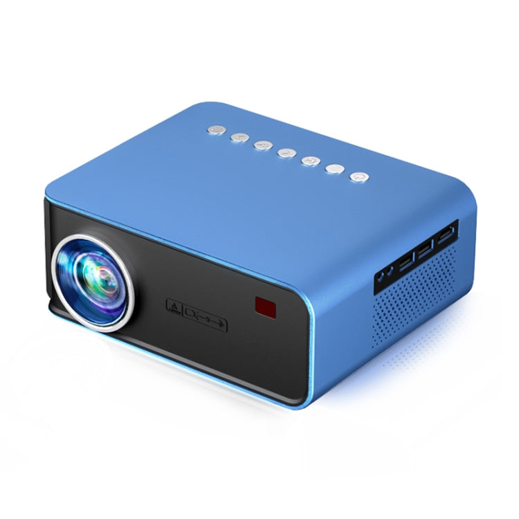 T4 Same Screen Version 1024x600 1200 Lumens Portable Home Theater LCD Projector, Plug Type:EU Plus(Blue)