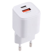 20WACB 20W QC3.0 + PD Quick Charger, Plug Specification:EU Plug(White)