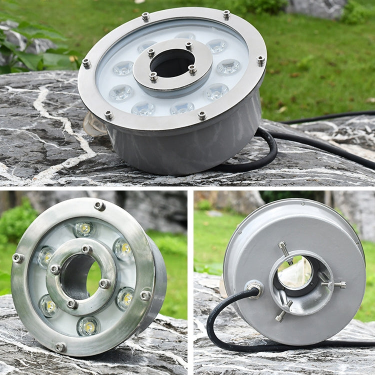 24W Landscape Ring LED Aluminum Alloy Underwater Fountain Light(White Light)