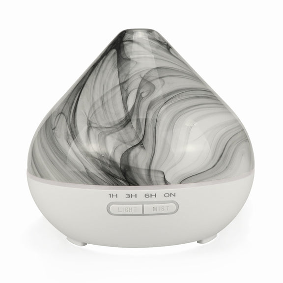 400ml Volcano Shape Humidifier Glass Aromatherapy Machine Automatic Alcohol Sprayer, Plug Specification:AU Plug(White)