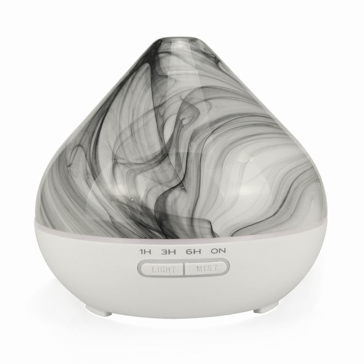 400ml Volcano Shape Humidifier Glass Aromatherapy Machine Automatic Alcohol Sprayer, Plug Specification:UK Plug(White)