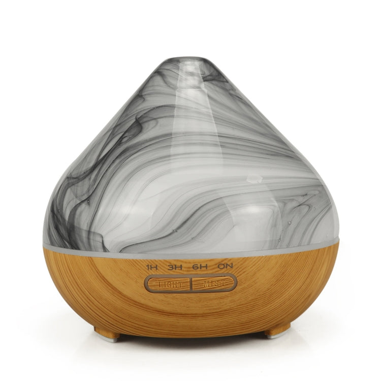 400ml Volcano Shape Humidifier Glass Aromatherapy Machine Automatic Alcohol Sprayer, Plug Specification:US Plug(Khaki)