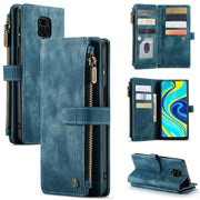 For Xiaomi Redmi Note 9 Pro Max / Redmi Note 9 Pro / Redmi Note 9s CaseMe-C30 Multifunctional Horizontal Flip PU + TPU Phone Case(Blue)