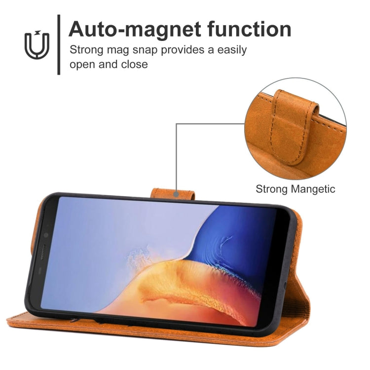 Leather Phone Case For Ulefone Armor X9 / X9 Pro(Brown)